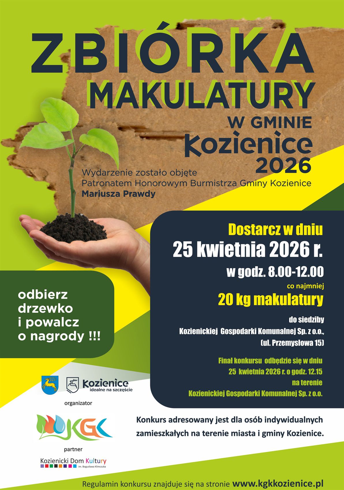 Zbi&oacute;rka makulatury w gminie Kozienice 2025